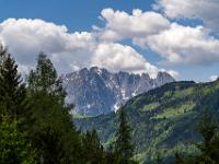 Herrlicher Fernblick zum Wilden Kaiser am Ende der Tour